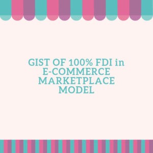 FDI in Ecommerce